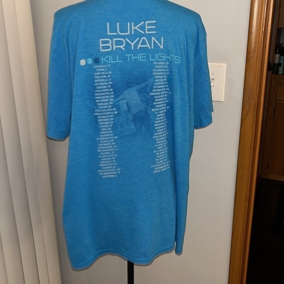 Luke Bryan Kill The Lights Tour Concert Tee Shirt Mens size 2XL Short Sleeve - Picture 4 of 6